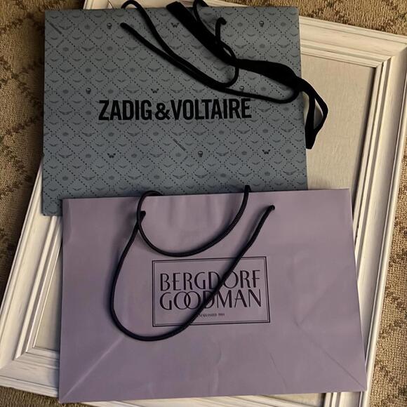 Designer shopping bags - set of 4 w KREWE sunglass box